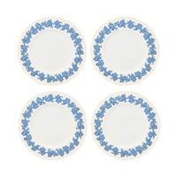 Wedgwood "Lavender on Cream" Shell Edge 10 5/8" Dinner Plates (Set of 4)