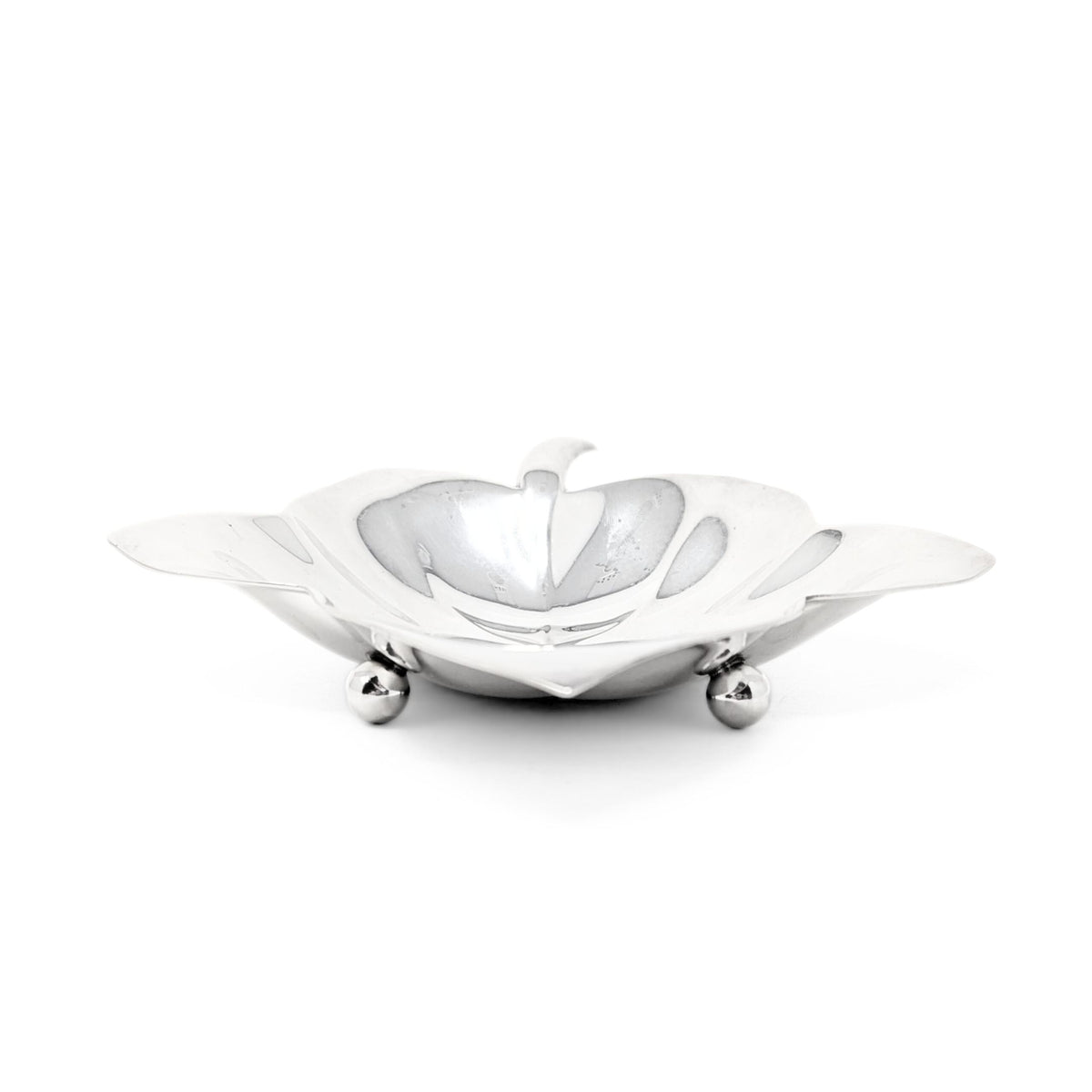 Tiffany & Co. Sterling Silver Maple Leaf Nut Dish