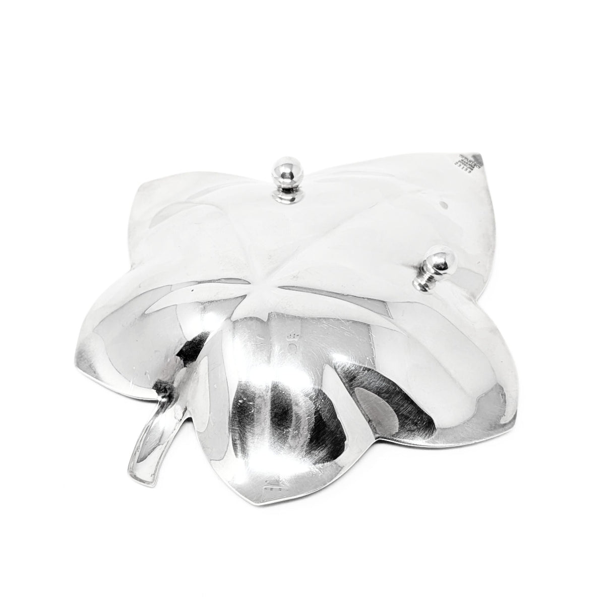 Tiffany & Co. Sterling Silver Maple Leaf Nut Dish