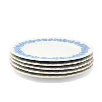 Wedgwood "Lavender on Cream" Shell Edge Dinner Plates (Set of 5)