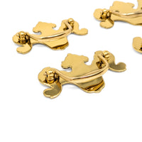 Henkel Harris Solid Brass Replacement Queen Anne Drawer Pulls (6)