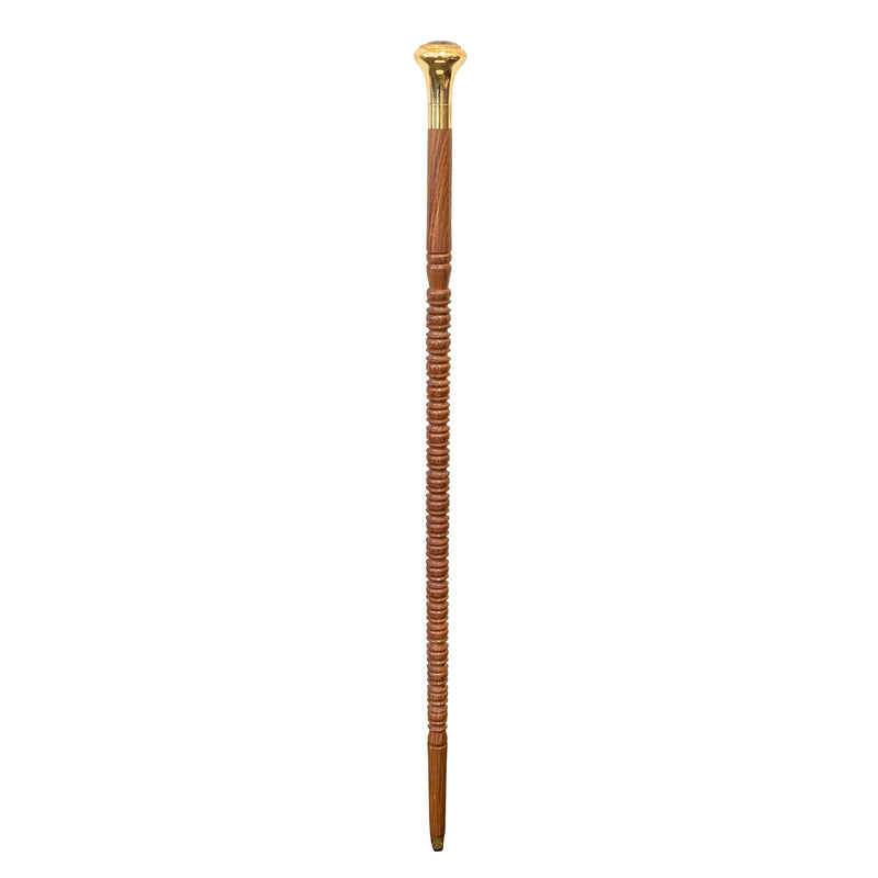 Vintage Rosewood, Brass, & Horn/Antler 36" Walking Stick