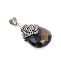 Doug Paulus Sterling Silver & Faceted Smoky Quartz Pendant
