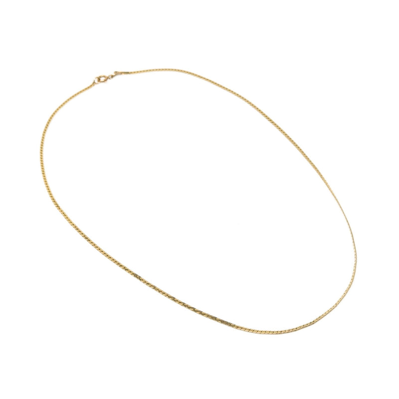 14K Gold Italian 18” 1.7mm Curb Chain Necklace