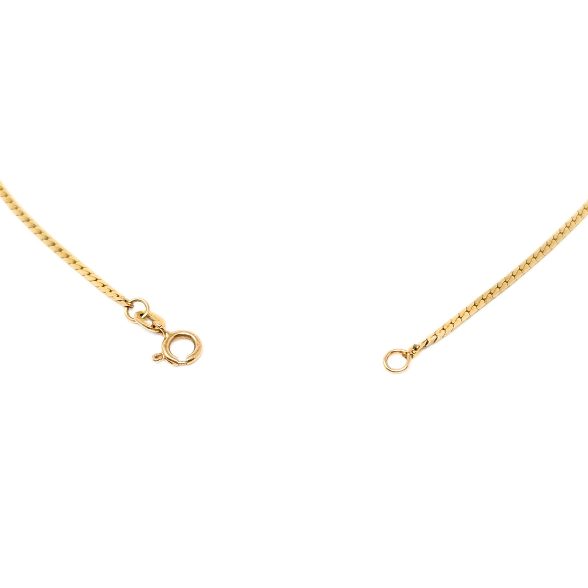 14K Gold Italian 18” 1.7mm Curb Chain Necklace