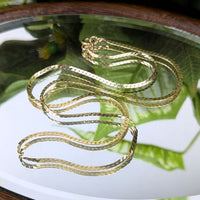 14K Gold Italian 18” 1.7mm Curb Chain Necklace