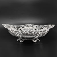 Howard & Co. Sterling Silver Victorian Monogrammed Bread Basket