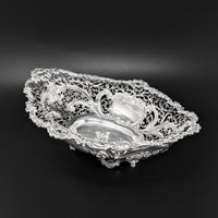 Howard & Co. Sterling Silver Victorian Monogrammed Bread Basket
