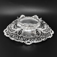 Howard & Co. Sterling Silver Victorian Monogrammed Bread Basket
