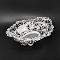 Howard & Co. Sterling Silver Victorian Monogrammed Bread Basket