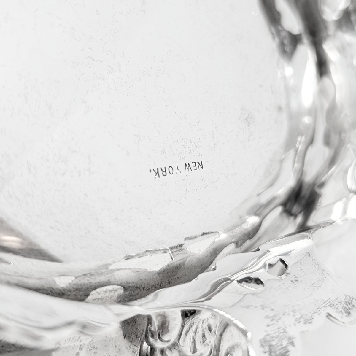 Howard & Co. Sterling Silver Victorian Monogrammed Bread Basket