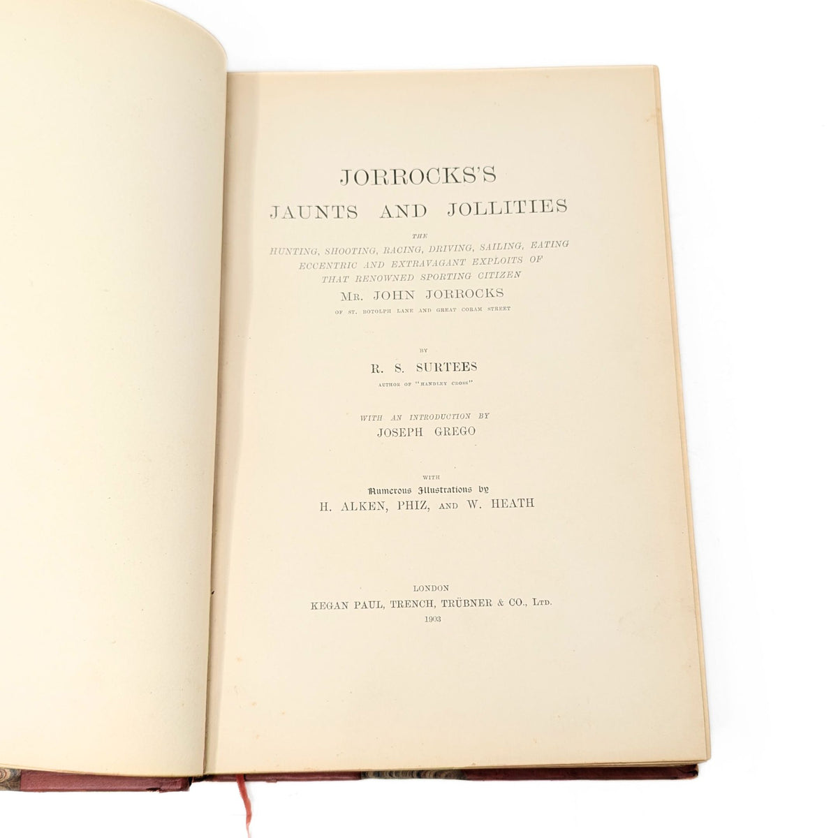 Jorrocks's Jaunts and Jollities by R.S. Surtees, 1903