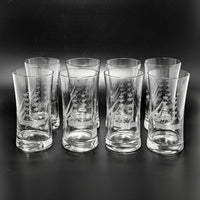 Javit Badash "Clipper Collection" Vintage Crystal Highball Glasses (Set of 8)