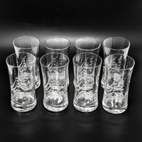 Javit Badash "Clipper Collection" Vintage Crystal Highball Glasses (Set of 8)