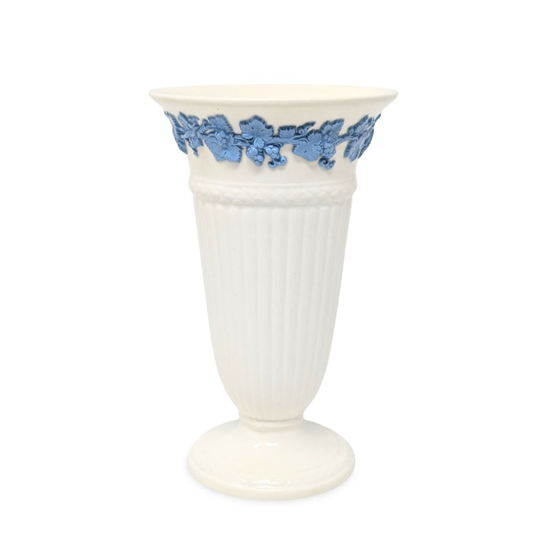 Wedgwood "Lavender on Cream" 6.5" Trumpet Vases (Pair)