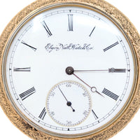 Elgin Gold Filled 1891 Model 2 16S 15J Railroad Pocket Watch