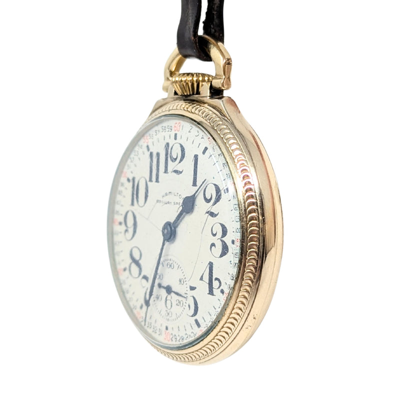 Hamilton Gold Filled 992B 15S 21J Railway Special Pocket Watch