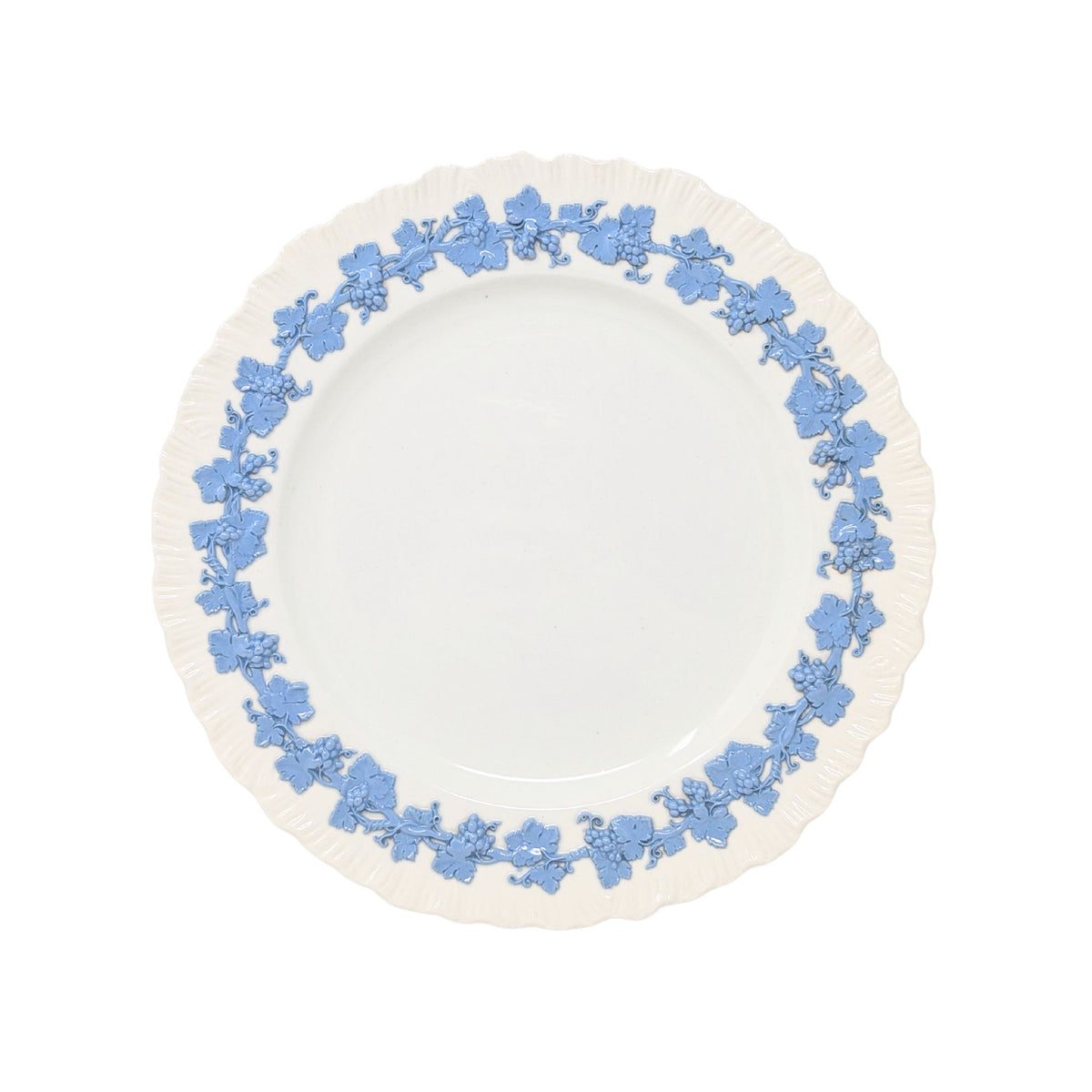 Wedgwood "Lavender on Cream" Shell Edge Luncheon Plates (Set of 6)