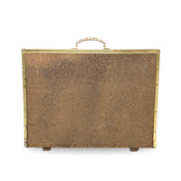 English Ducks Swimming Vintage Brass Magazine Rack