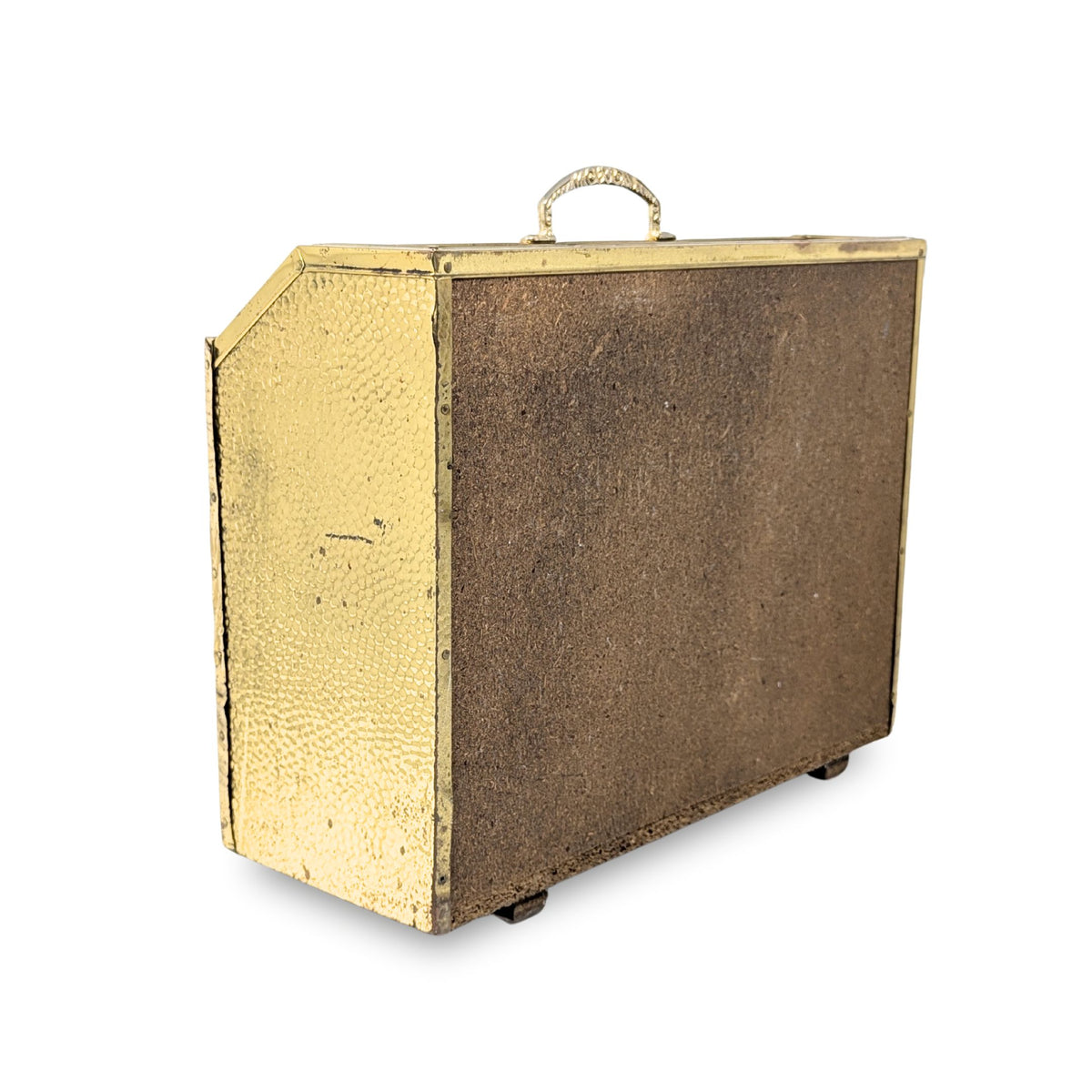 English Ducks Swimming Vintage Brass Magazine Rack