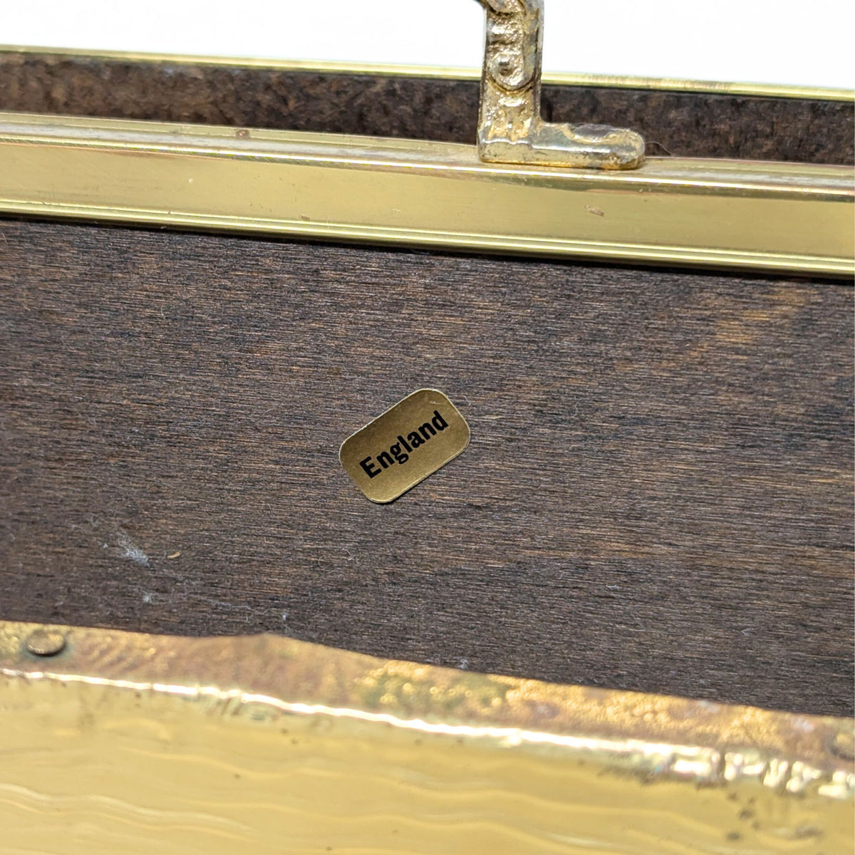 English Ducks Swimming Vintage Brass Magazine Rack