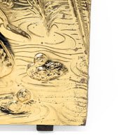 English Ducks Swimming Vintage Brass Magazine Rack