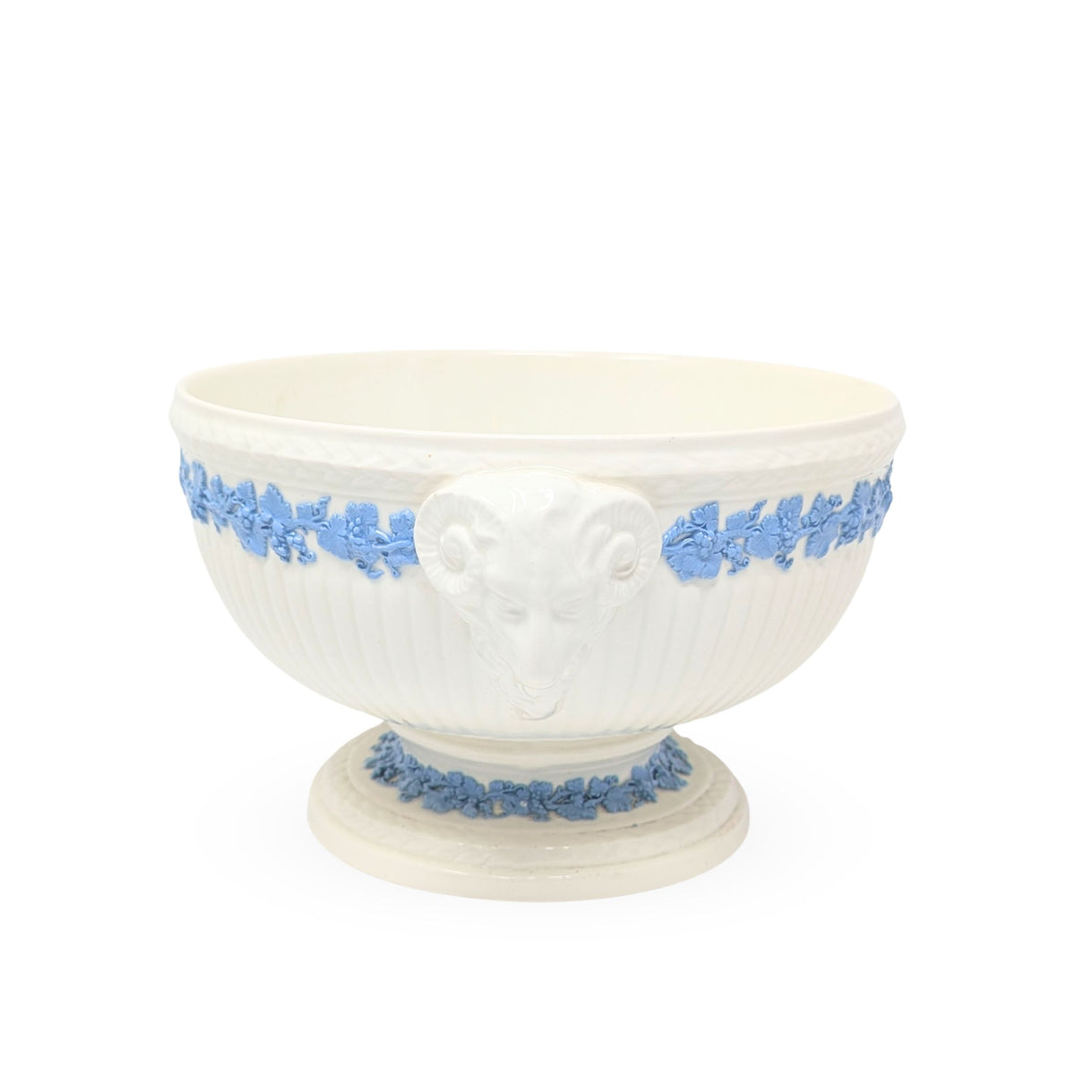 Wedgwood "Lavender on Cream" Rams Head Footed Bowl