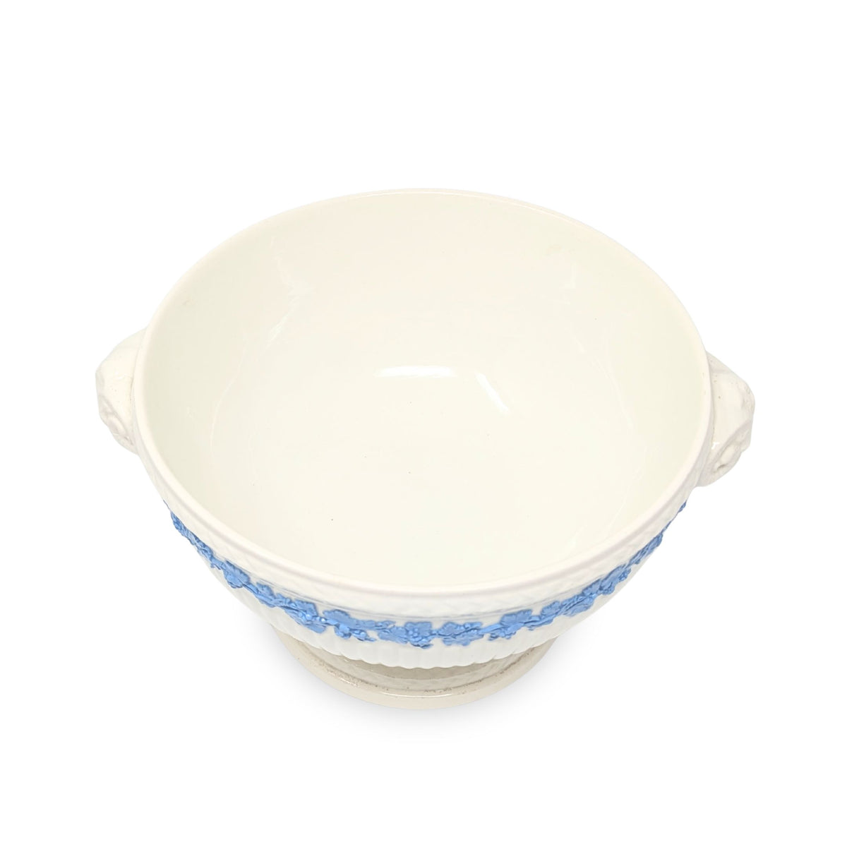 Wedgwood "Lavender on Cream" Rams Head Footed Bowl