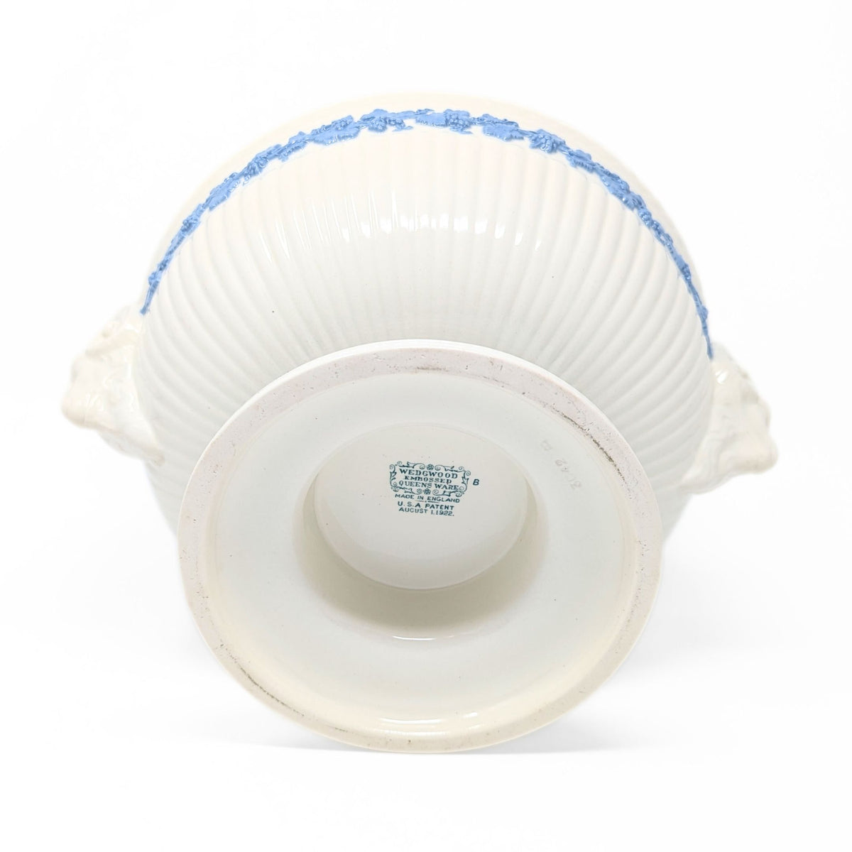 Wedgwood "Lavender on Cream" Rams Head Footed Bowl