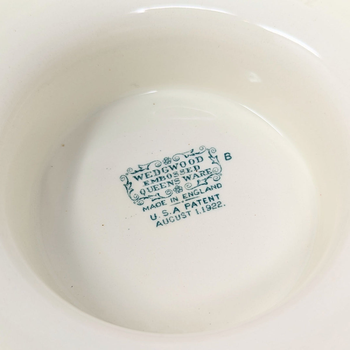 Wedgwood "Lavender on Cream" Rams Head Footed Bowl