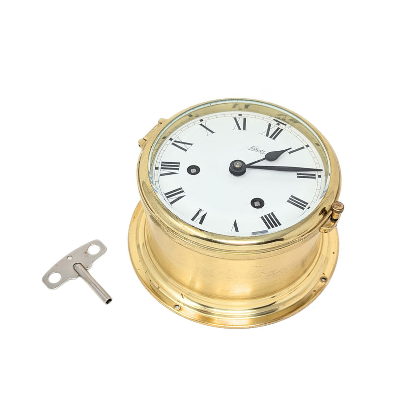 Schatz 8-Day Brass Ships Bell Porthole Clock