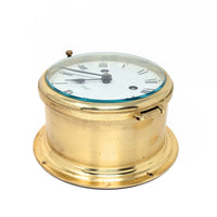 Schatz 8-Day Brass Ships Bell Porthole Clock