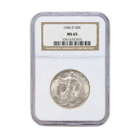 1946-D NGC MS65 Walking Liberty Half Dollar