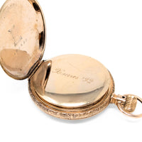 Elgin 1892 Gold Filled Model 2 #117 6S 7J Hunting Pocket Watch