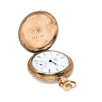 Elgin 1892 Gold Filled Model 2 #117 6S 7J Hunting Pocket Watch