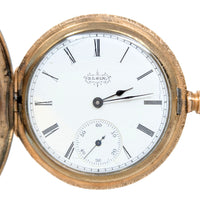 Elgin 1892 Gold Filled Model 2 #117 6S 7J Hunting Pocket Watch