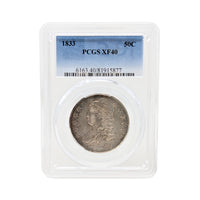 1833 PCGS XF40 Bust Half Dollar