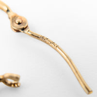 14K Gold 14mm Dolphin Hoop Earrings