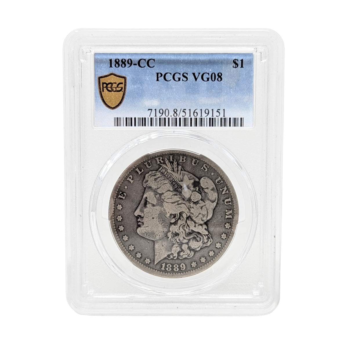 1889-CC PCGS VG08 Morgan Dollar