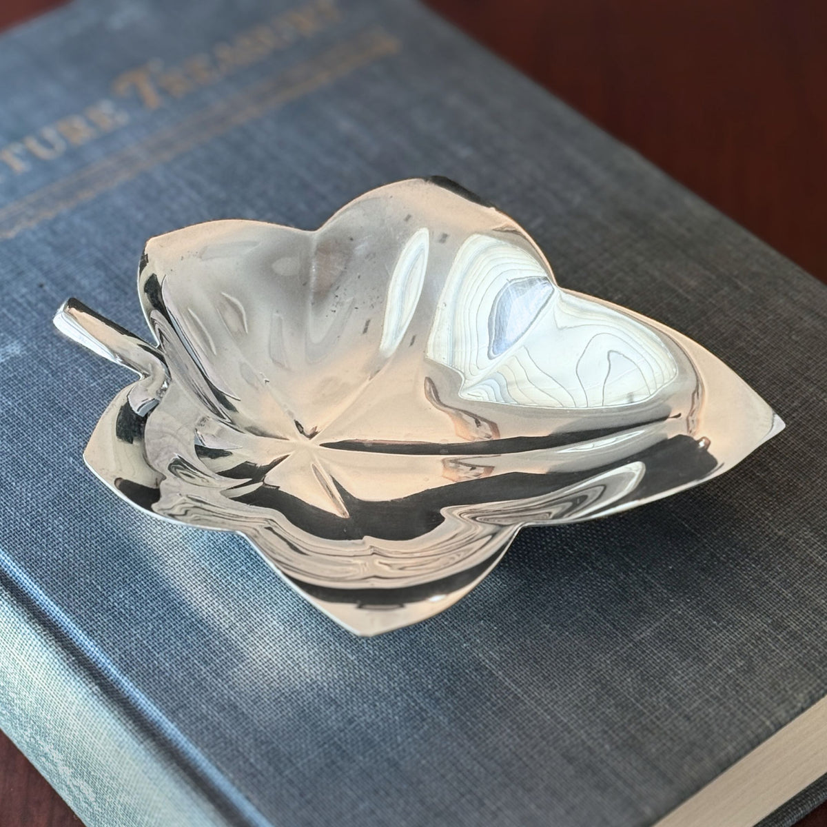 Tiffany & Co. Sterling Silver Maple Leaf Nut Dish