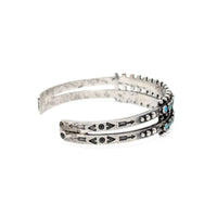 Maisels Vintage Navajo Sterling Turquoise Cuff Bracelet & Ring
