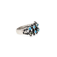 Maisels Vintage Navajo Sterling Turquoise Cuff Bracelet & Ring