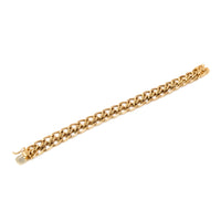 13K Gold Woven 12mm Link 7 3/8” Bracelet