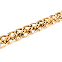 13K Gold Woven 12mm Link 7 3/8” Bracelet