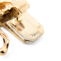 13K Gold Woven 12mm Link 7 3/8” Bracelet