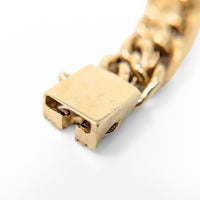 13K Gold Woven 12mm Link 7 3/8” Bracelet