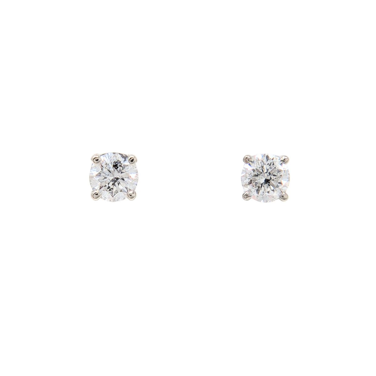 14K White Gold 1/2tcw Diamond Stud Earrings