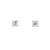 14K White Gold 1/2tcw Diamond Stud Earrings