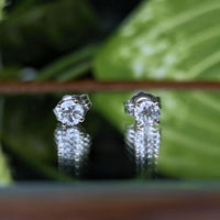 14K White Gold 1/2tcw Diamond Stud Earrings