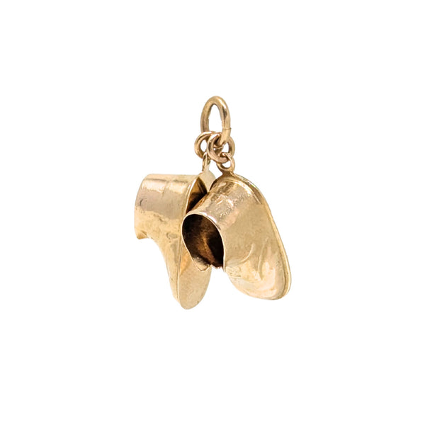 Vintage 14K Baby Shoes Charm